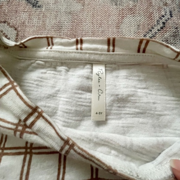 •SOLD• Rylee + Cru Grid Tee 4/5 yrs - Picture 3 of 4